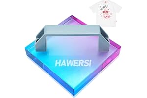 HAWERSI HTV Cooling Block with Handle,Craft Tool Cooler for Heat Press,Accessories for Sublimation Paper,Heat Transfer Vinyl,Sublimation HTV, DTF Film,Iron on Vinyl,Heat Transfer Paper