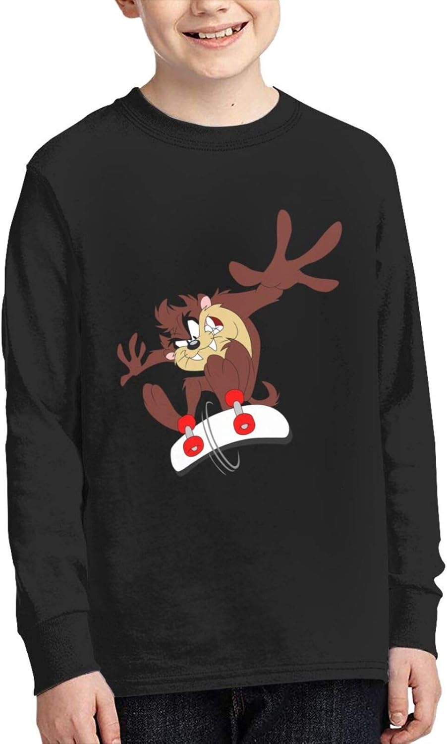Amazon.com: Taz-Ma-Nia Boys Girls Long Sleeve Shirt Cotton ...