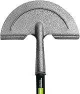 KKTECH Heavy Duty Half Moon Lawn Edger Tool Carbon Steel Garden Edging Knife view 3