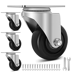 W B D WEIBIDA 3 inch Heavy Duty Swivel Casters Load