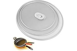 3-Piece Stainless Steel Splatter Screen Set – Oil Splatter Guard & Splatter Screen for Frying Pan, Dishwasher Safe (25cm, 29c