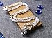 Felix Perry 8mm Simulated White Cats Eye Beads Buddhist Prayer Mala Meditation Necklace Bracelet (White Cat Eye 2)