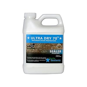 Ultra Dry 70 Natural Stone Sealer - Tile and Grout Sealer - Countertop Sealer - Bathroom Sealer (Quart)