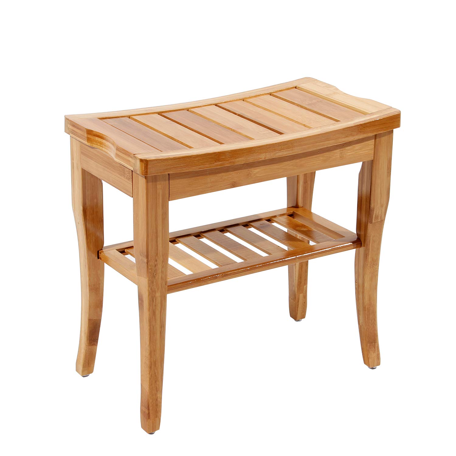 sogesfurniture Bamboo Bathroom Bench Pregnant Woman Shower Stool non-slip Shower Seat, KS-HSJ-04-BH
