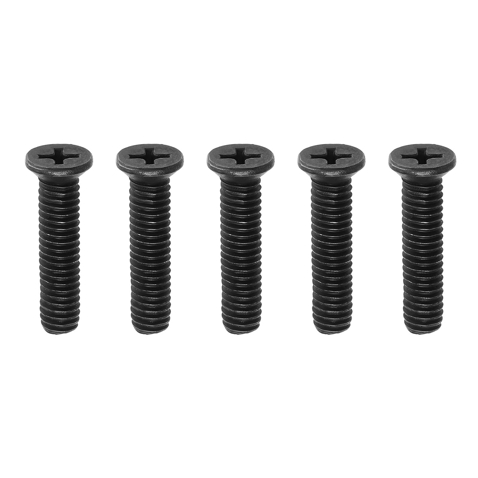 SG Store 5PCS M5x25mm Drill Chuck Shank Adapter Screw Carbon Steel Fixing Screw Left Hand Thread for UNF Drill Chuck Shank Adapter Black