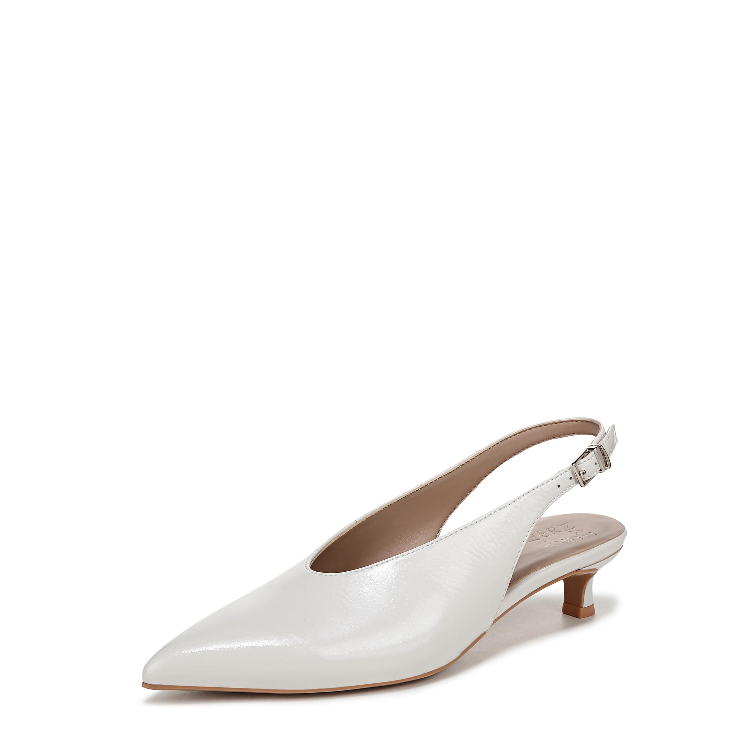 Naturalizer Women’s Nicolette Pump Warm White Leather 9 W