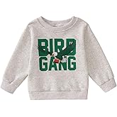 KEKEMI Toddler Boy Girls Football Sweatshirt Sundays are for the Birds Pullover Shirt Game Day Outfit Football Ballgame Tops