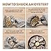 GenKItchen Oyster Shucking Knife & Level 5 Protection Cut Resistant Gloves (XL) Set - 2.4