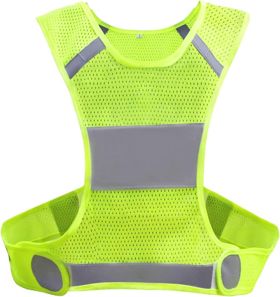 Biqing Hi Vis Vest, High Visibility Vest Hi Viz Waistcoat Safety Reflective Gear Jacket For Running Cycling Jogging Walking.