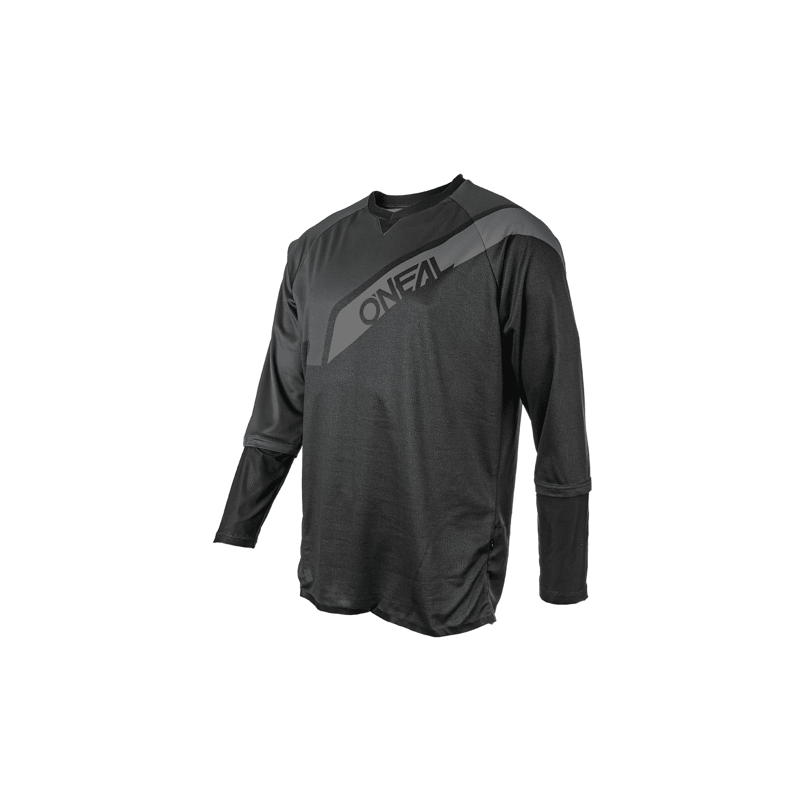 O'Neal | Long Sleeve MTB Jersey | MX MTB Motocross Enduro | Quick Dry, Breathable, Flat Seams, Mesh Inserts | Tobanga Jersey | Adult | Black Grey | Size M