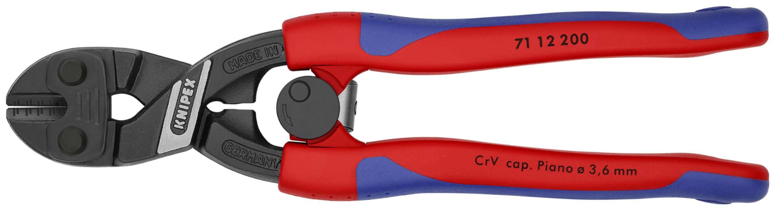 Photo 1 of KNIPEX - 7112200 Tools 71 12 200, Comfort Grip High Leverage Cobolt Cutters with Opening Lock and Spring