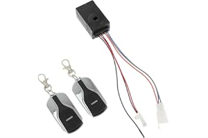 CONGARTENO 48-60V Waterproof Scooter Alarm Anti-Theft System with 120m Remote Control, Keyless Engine Start, Lock Unlock and 