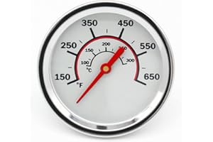 TAILGRILLER Grill Temperature Gauge for Char-Broil Grills, 1.85 Inch Diameter, Accurate BBQ Grill Smoker Thermometer Gauge Replacement