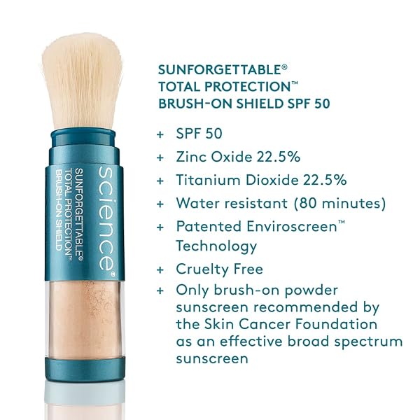 COLORESCIENCE SUNFORGETTABLE TOTAL PROTECTION BRUSH-ON SHIELD SPF 50 MULTIPACK – MEDIUM