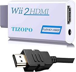 TIZOPO Wii to HDMI Converter, Wii HDMI Adapter