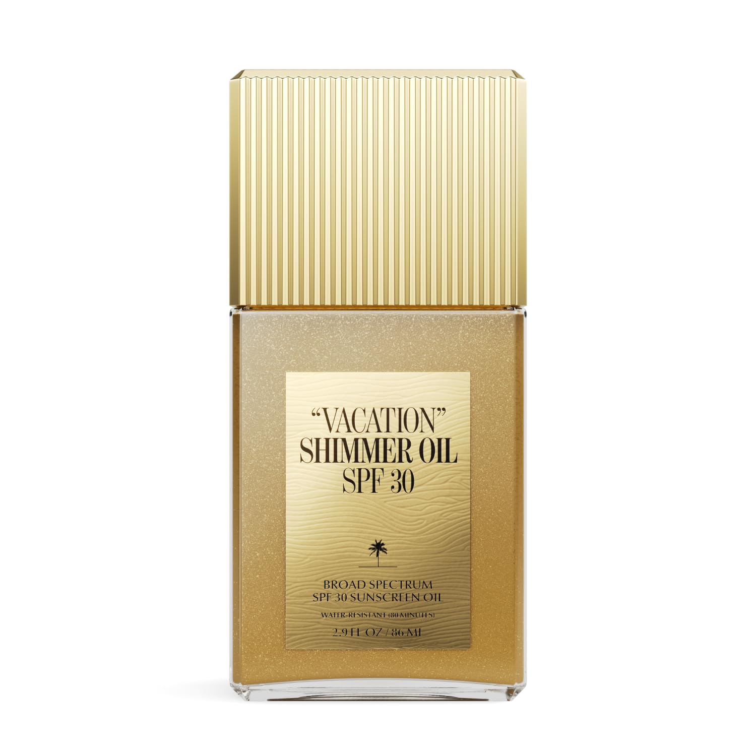 “VACATION” Shimmer Oil SPF 30 by Vacation, Shimmering Body Sunscreen, Water-Resistant, Enhances All Skin Tones, Dermatologist-Tested, Vegan, Travel Size, 2.9 Fl. Oz.