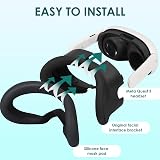 Baomaeyea Silicone VR Face Cover Pad for Meta Quest 3 - Sweatproof Lightproof view 5