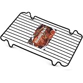 Roasting Rack,Heavy Duty Turkey Rack for Roasting Pan,Oven Roasting Rack Insert for Baking (Rectangular 12in*7.5in)