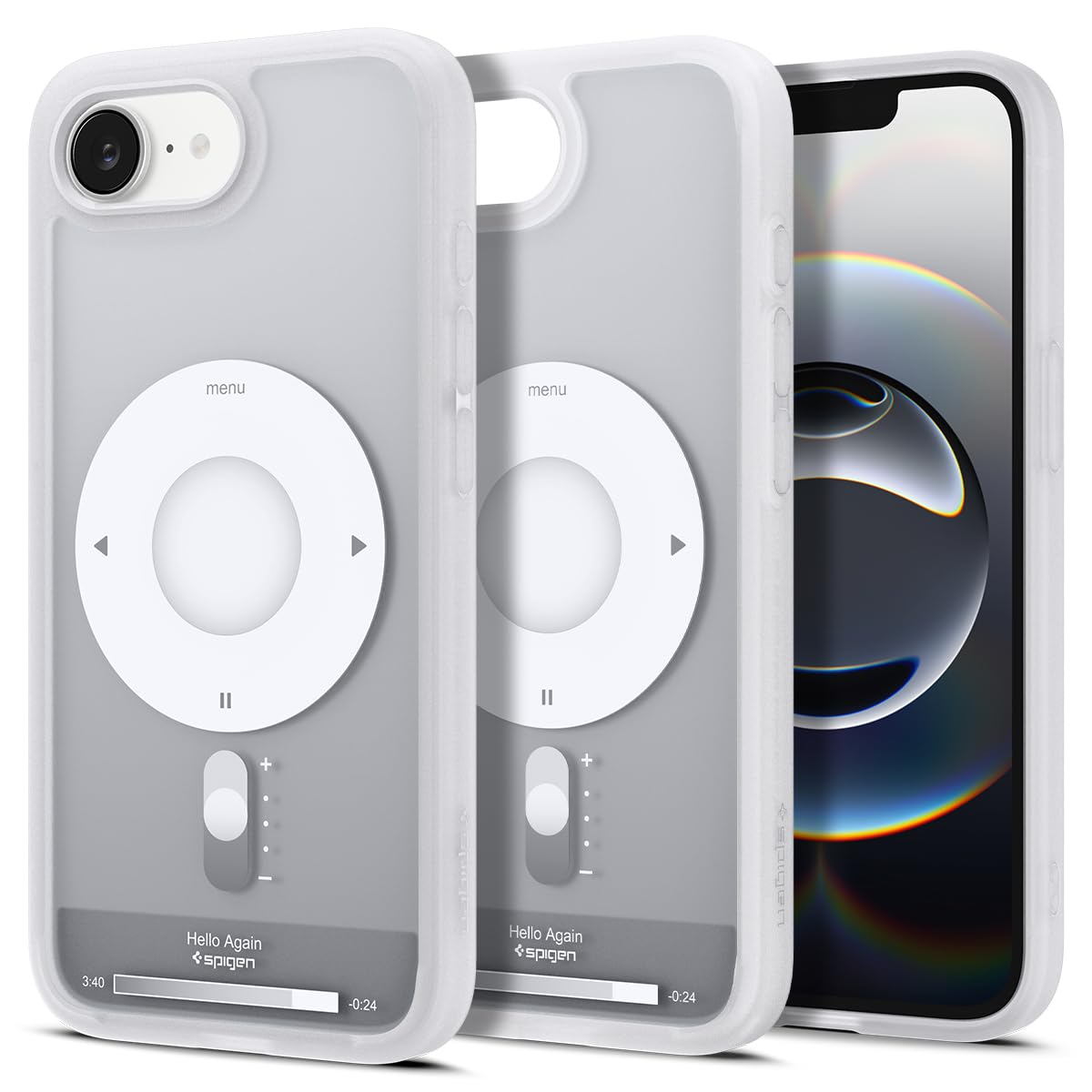 Funda Spigen Ultra Hybrid MagFit para iPhone 17e/16e, plata clásica