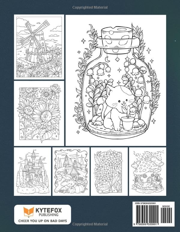 Stress Relief: Adult Coloring Book with Animals, Landscape, Flowers, Patterns, Mushroom And Many More For Relaxation Jun 22, 2023