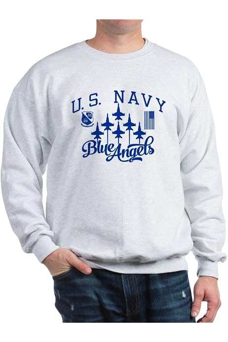 Amazon.com: CafePress U. S. Navy Veteran Sweatshirt Classic Crew Neck Light  Sweatshirt : Clothing, Shoes u0026 Jewelry