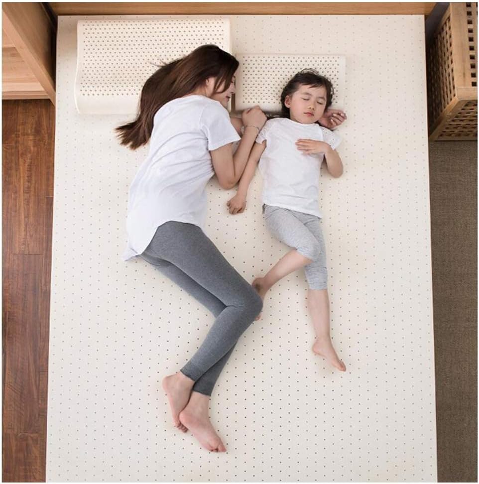 Latex Filled Mattress Natural Double Side Folding Thick Pad Bed Mattress for Hotel Adult Dorm Room Bedroom Dormitory (Size : 150x200cm)