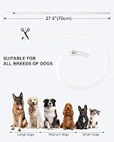 Joytale Light Up Dog Collar LED Rechargeable White, 70cm, Type-C Charging view 6