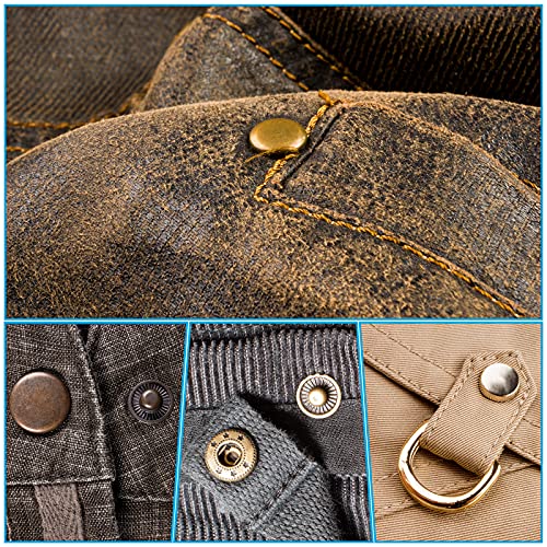 120SETS Leather Snap Fasteners Kit, 0.49 Inch Diameter Metal Button