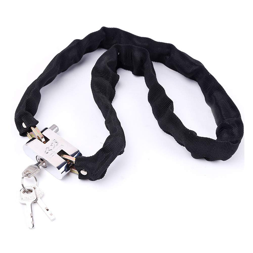 TOTMOX Bike Chain Lock Heavy Duty Padlock Anti-Theft Security Lock with 3 Keys for Bicycle Motorcycle Mountain Road Cycling (Length 130 cm)