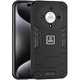 Kukoufey Phone Case Compatible with Honor Magic6 Lite,Compatible with Honor X9b 5G ALI-NX1 ALI-NX3 / X50 GT ALP-AN00 / X50 5G ALI-AN00 Case Dual-Layer Drop-Proof TPU+PC 2-in-1 Protective Case Black