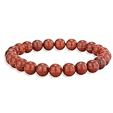 Crystal Vibe Red jasper Crystal Bracelet for