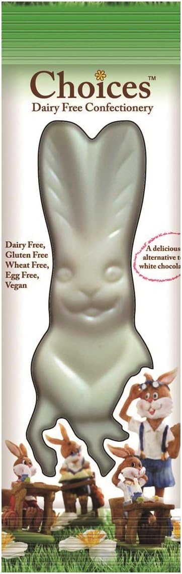 White Easter Bunny Bar - Organic Dairy Free Milk Chocolate Alternative 40g