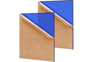 Eszeoee 2 Pack 12'' x 16'' Translucent Blue Acrylic Sheet, 3mm Thick Acrylic Plastic Sheets Plexiglass Boards for Laser Cutting and DIY Craft Projects