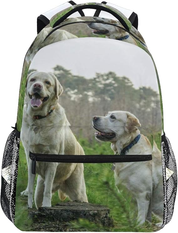 Labrador Breed Dogs Animal Daypack Backpack School College Travel