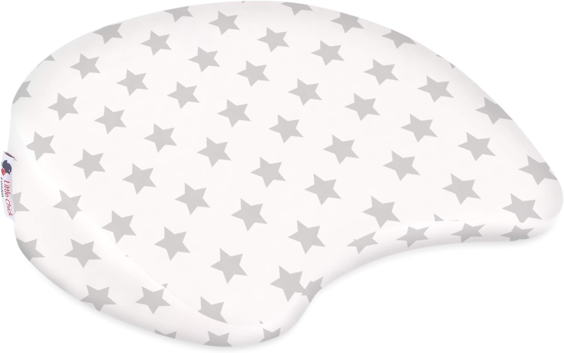 Little Chick London Maternity Wedge Cushion, Grey/White