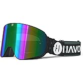 Havoc Racing Magnetic Frameless Goggles - For Motocross, Dirt Biking, Snowboarding, ATV, & UTV - UV Blocking Anti-Fog Goggles