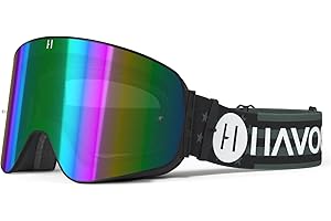 Havoc Racing Magnetic Frameless Goggles - For Motocross, Dirt Biking, Snowboarding, ATV, & UTV - UV Blocking Anti-Fog Goggles