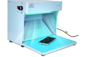 SRORA Laminar Flow Hood Laminar Air Flow Clean Bench Workstation Vertical Laminar Flow Hood Mycology Dust Free Room Worktable for Phone LCD Repair HEPA Filter Dual Lights