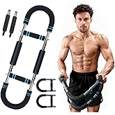 DERACY Twister Arm Trainer, Adjustable 60 - 110 Lbs Resistance Forearm Strengthener, Chest Workout Equipment, Arm Exerciser, Portable Home Gym Fitness Equipment