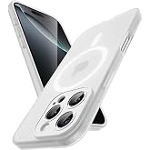 JETech Magnetic Matte Case for iPhone 16 Pro, Frosted Clear | Compatible with MagSafe, Translucent Frosted Soft TPU Cover, Anti-Yellowing, Anti-Fingerprint, Shockproof