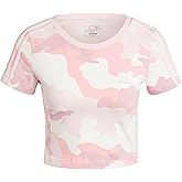Adidas Womens Essentials 3-Stripes Camouflage Printed Baby T-Shirt