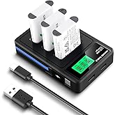NEEWER Basics 3Pcs NP-BX1 Replacement Batteries with USB Triple Charger, 1090mAh Camera Backup Power Supply Compatible with S