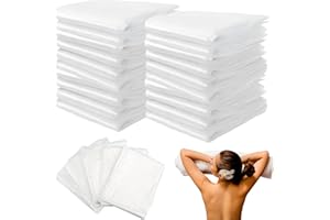 Atarvana 50pcs Disposable Plastic Sheeting for Body Wrap Top Open 83''×47'' Plastic Sheeting for Film Bathtub Bag, Home Bathtub, SPA, Beauty Salon- Soft & Tear-Resistant