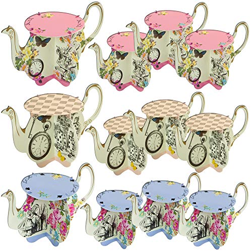 Talking Tables Truly Alice Teapot Cupcake Stands for a Tea Party