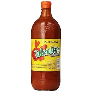 Valentina Salsa Picante Mexican Sauce Made From Chili Peppers Perfect For Chips Fast Foods Lunch Snacks or More Hot 34 Ounce