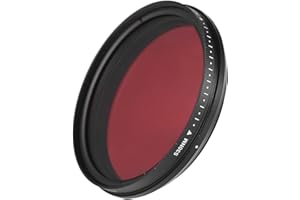 PENCHEN Lens Plate,62mm Adjustable Infrared Filter IR Pass X-Ray Lens Filter Variable from 530nm to 750nm Compatible with Can