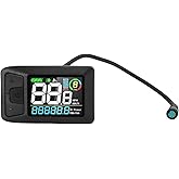 POENVFPO Electric Bike LCD Display, Color Screen Cycling Computer with USB Charging Port, UART Protocol Support for BBS01 G340 G320 M620 Mid Motors