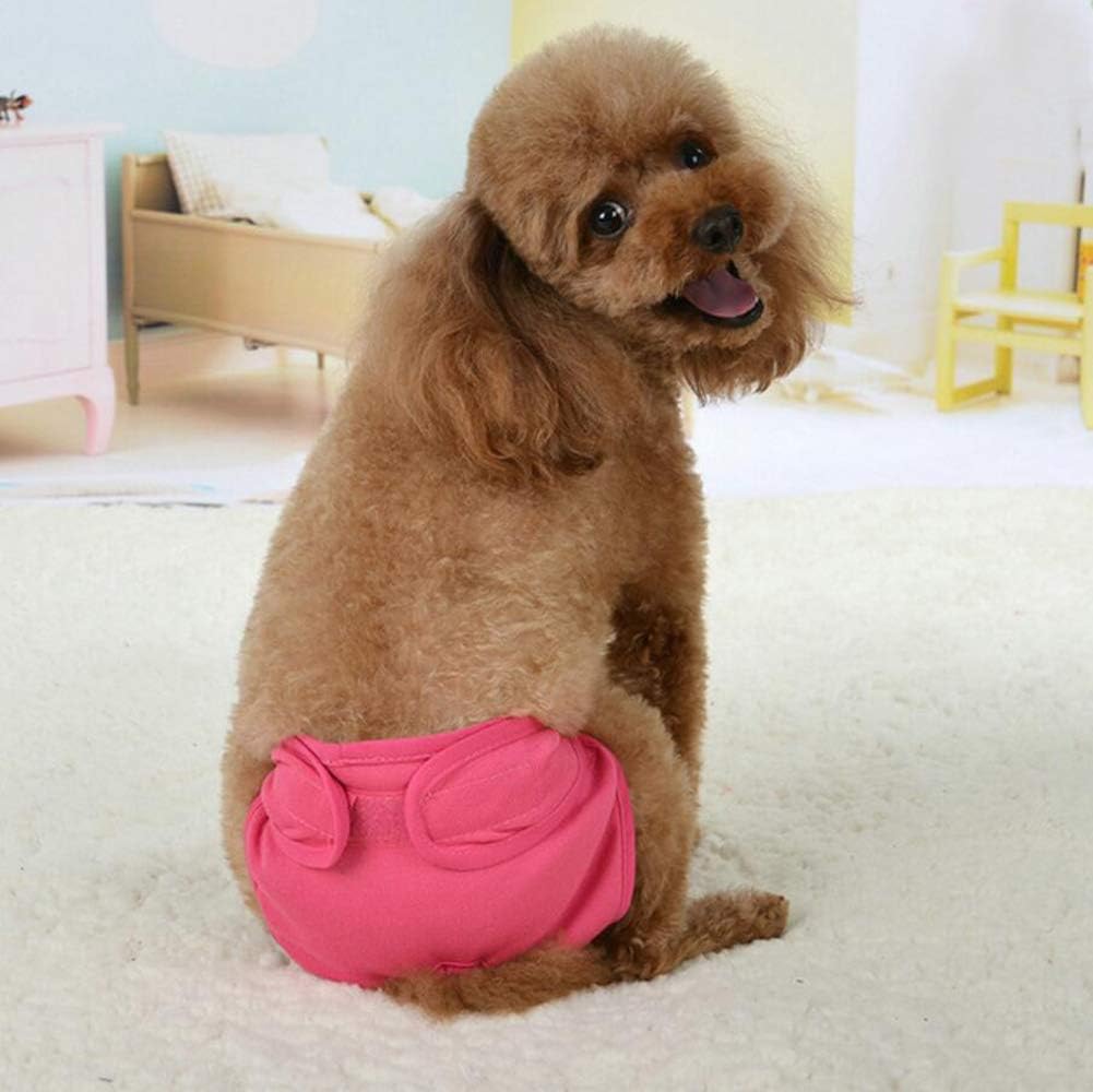Diyafas 2 Pack Reusable Dog Nappies Physiological Pants Underwear Female Pet Sanitary Pads Hygiene Diapers for Small Medium and Large Dogs - Image 4