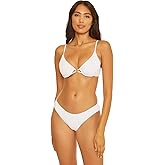BECCA Womens Moon Ridge Underwire Bra Bikini Top, Adjustable, Swimwear Separates for Women