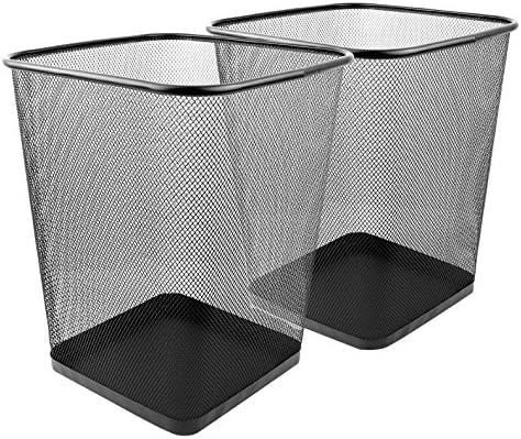 Greenco Mesh Wastebasket Trash Can